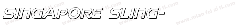 Singapore Sling字体转换
